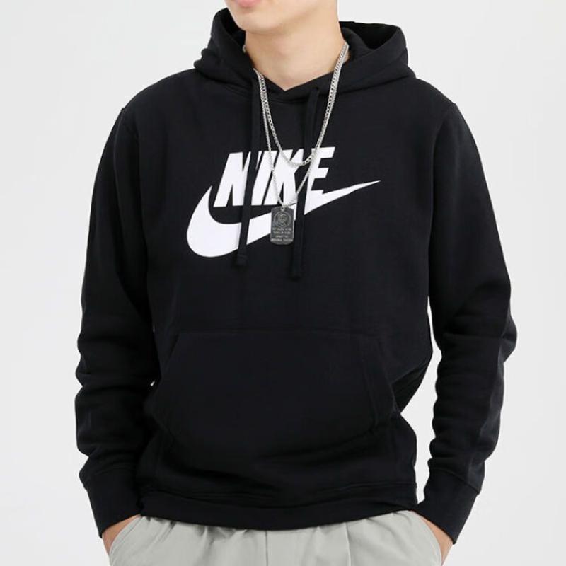 Nike Club Fleece Black Men's Pullover Hoodie BV2974-010