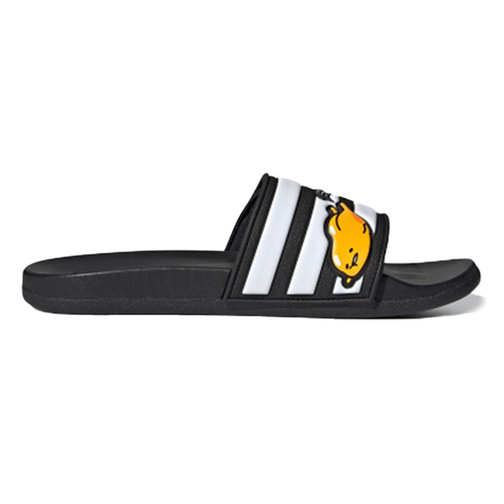 adidas Neo Adilette Comfort Adj Amarillas Cruzadas Negras Blancas Chanclas Unisex 'Negro Blanco' FY3037