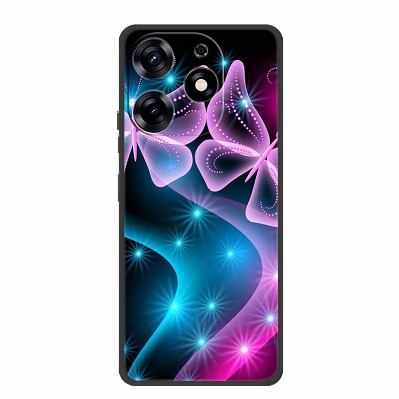 For Infinix Smart 8 Plus Case Luxury Soft Silicone TPU Phone Cases Cover For Infinix Smart8 Plus Protective Flower Painted Coque