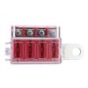 32V Fuses Block 4 Circuits Waterproof Marine Relays Box Set with Damp Proof Cover Upgrades for Automotive Truck Boat