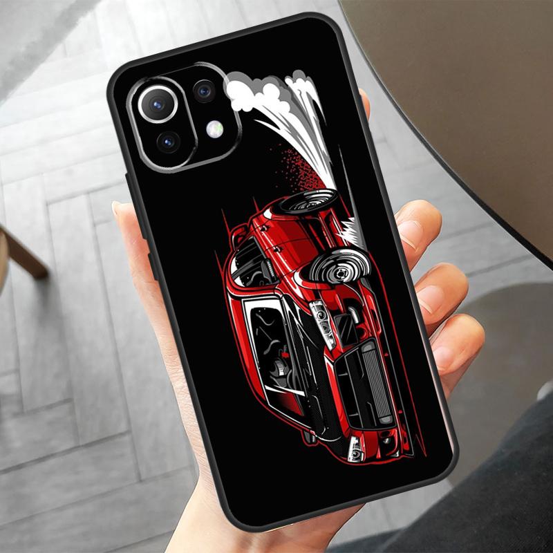 JDM Car Evo Case For POCO X3 X5 X6 F6 Pro M6 M5s F3 F5 Xiaomi 13T Pro 11T 12T 12 Lite 13 14 Ultra Cover