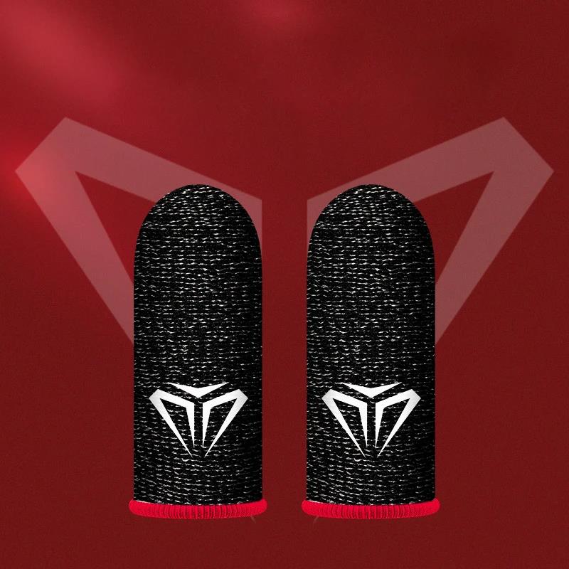 2x Mobile Game Fingertip Gloves Gamer Sweatproof Anti-slip Touch Screen Finger Sleeve Breathable Gaming Finger Cover Sweat-proof 5