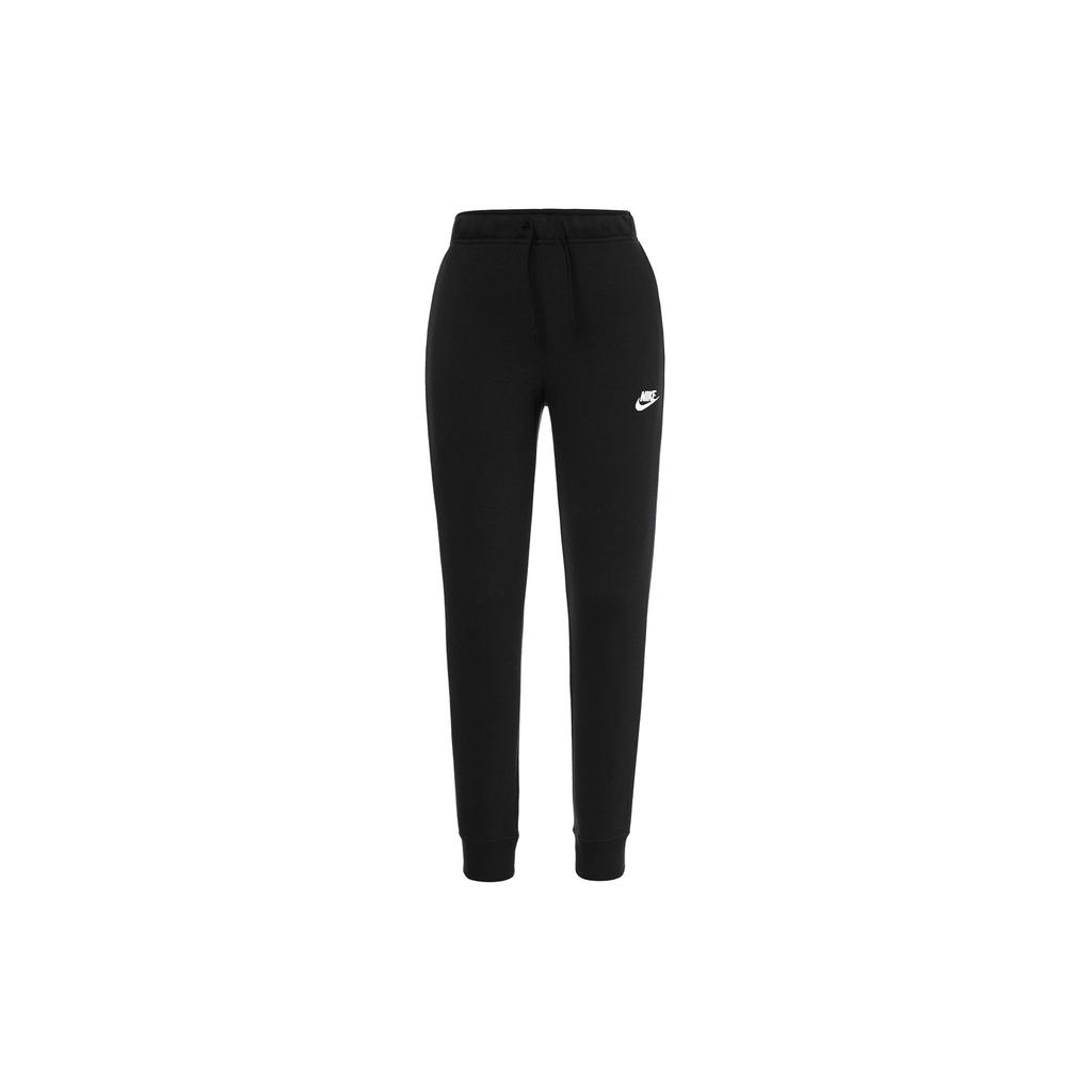 Nike Sportswear Club Fleece Mid-Rise Slim Jogger Black White For Women DQ5175-010