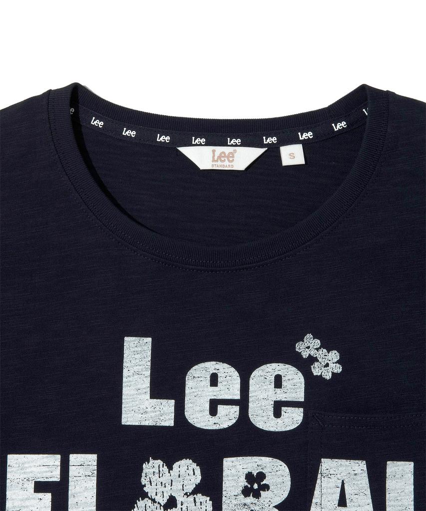 LEE Women'S Typo Pocket T-Shirt Navy