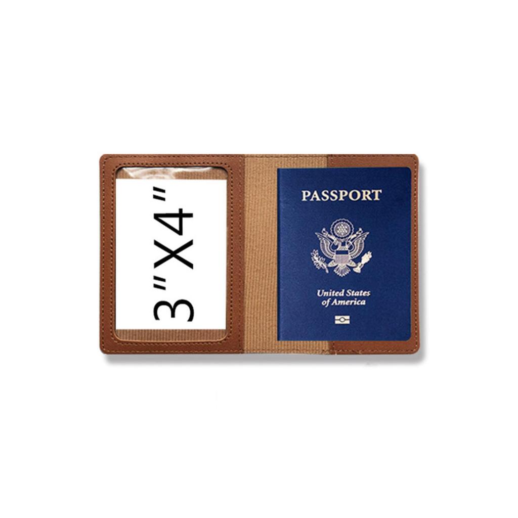 Leather Passport Holder Covers Case Waterproof Travel Credit Card Wallet Cute Passport Book for Women/Men Buckle