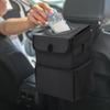 Car Garbage Can Leakproof Car Trash Garbage Bag With Lid Foldable Waterproof Vehicle Accessories Adjustable Storage Bags For Men