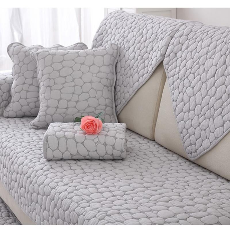 Versiune coreeană Covoraș de canapea cu două fețe, modern, universal pentru toate anotimpurile, cârpă pentru praf, proaspătă, anti-alunecare, eliberare de nisip pentru acasă