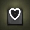 Light Sensor LED Heart Shaped US Plug-in Night Lamp for