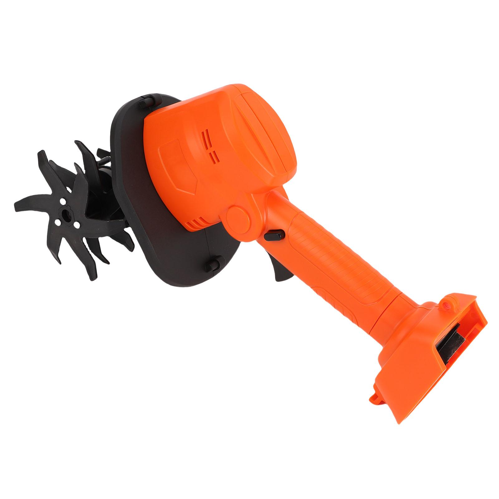 Motoculteur Électrique, Sans Fil   Motoculteur Rotoculteur, 1,2 kg Léger Design Ergonomique, 4 Lames en Acier,    Verrou & Démarrage  , Jardin