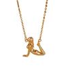2025 Ins Creative New Yoga Cartoon Character Women Pendant Necklace Niche Personality Sports Wind Collarbone Chain