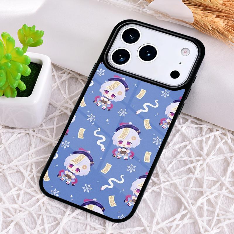 

Genshin Impact Qiqi manga art Phone Case for iPhone 17 Air 16 15 11 12 14 13 Pro Max Shockproof Cover iPhone 12