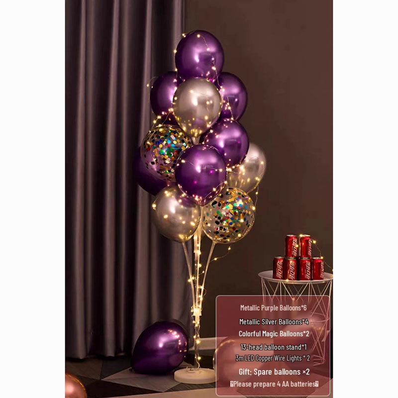 Luminous Balloon Floor Stand for Events: Birthday, Wedding, Anniversary, Party, and More.
