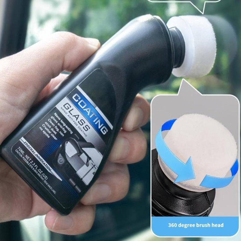 Anti Fog Coating Car Windshield Treatments 70ml for Automotive Glass & Helmets Visors Ensures Clear View In Wet Weather