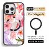 Multiple Styles Magnetic Charging Transparent Phone Case For IPhone 17 Air 16Plus 15 14 13 12 Pro Max Anti-Drop Cover Funda