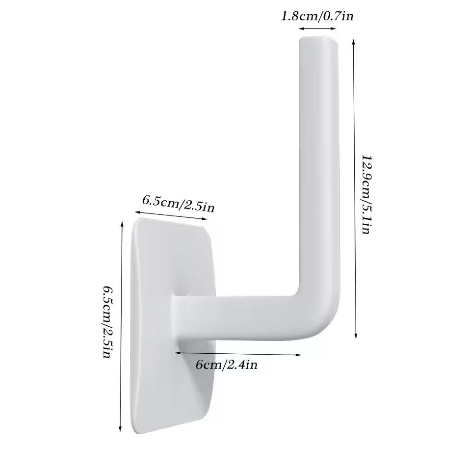 

Кухонные самоклеящиеся аксессуары под шкафом, вешалка для рулонов бумаги, держатель для полотенец, вешалка для салфеток, стеллаж для хранения для ванной комнаты, туалета 1PCS белый