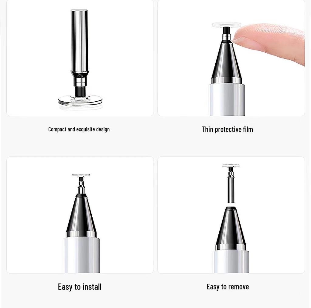 Magnetic Stylus with Replaceable Nibs for Apple & Android Devices