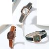 Vintage Ladies Quartz Watch With Leather Strap For Everyday And Gift Use