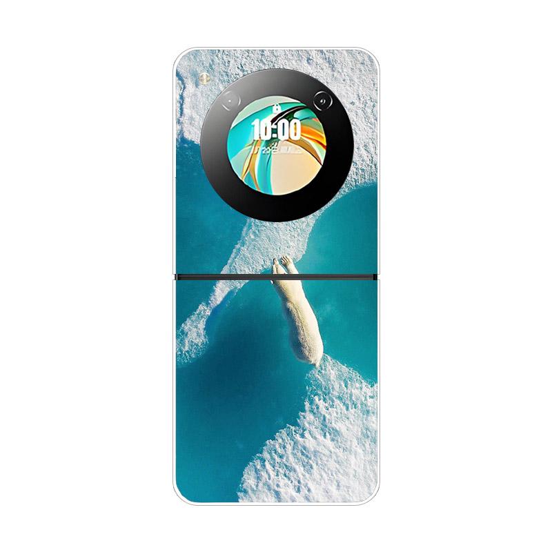 Hülle Für ZTE Nubia Flip NX724J Fundas Transparent Hart Faltbar Stoßfest Bumper Für ZTE Libero Flip 5G Nubia Flip2 Klare Abdeckung