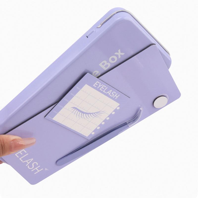 Disketler Cımbızlar ile Boş Manyetik Takma Kirpik Saklama Kutusu Takma Kirpik Tutucu Kılıf Kap Konteyner Seyahat Paleti Kirpik Tutucu