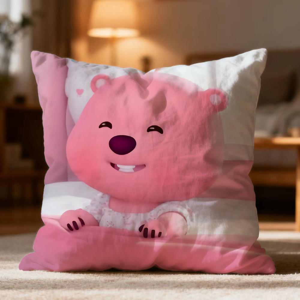 Hot LLoopyew Cushion Cover Soft Washable Pillow Case Multi-Scene for Couch Bed Travel Office Use