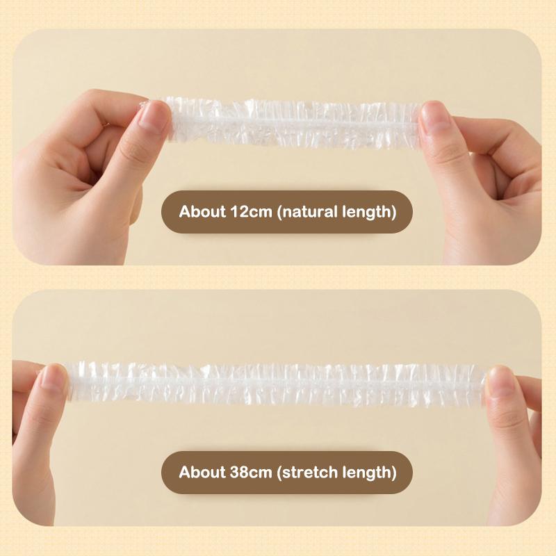 100 Stück/Box Einweg-Frischhaltefolienabdeckungen in Lebensmittelqualität Kühlschrank-Reste-Frischhalteabdeckungen Können aufgehängt und abgenommen werden