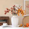 1PC Flower Arrangement Elegant Simulated Leaves Ornaments DIY Artistic Artificial Plant Scenery Lantern Fruit Branches 97CM