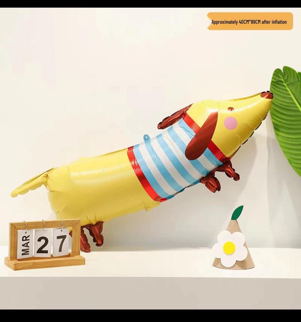 Baby Birthday & Back-to-School Cartoon Animal Balloons for Kids' Party - Giraffe & Elephant Theme