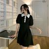 Casual Polo Dress Women's Summer New Small Loose Pear-shaped Figure Slightly Fat and Thin A-word Skirt