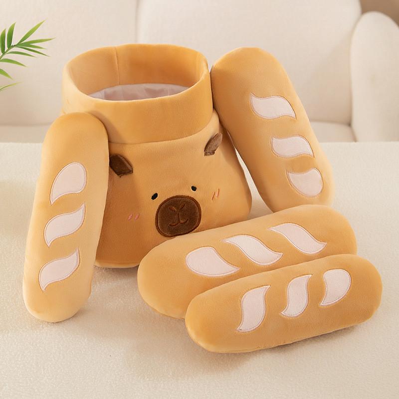 Baguette Capybara Soft Plush Toy Stuffed Animal Doll With Fabric Gift Material