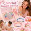 6er Set Cartoon Perlenarmbänder Verstellbares Elastisches Band Personalisierbare Buchstabenperlen Handgemachter Schmuck für Damen Mädchen Teenager