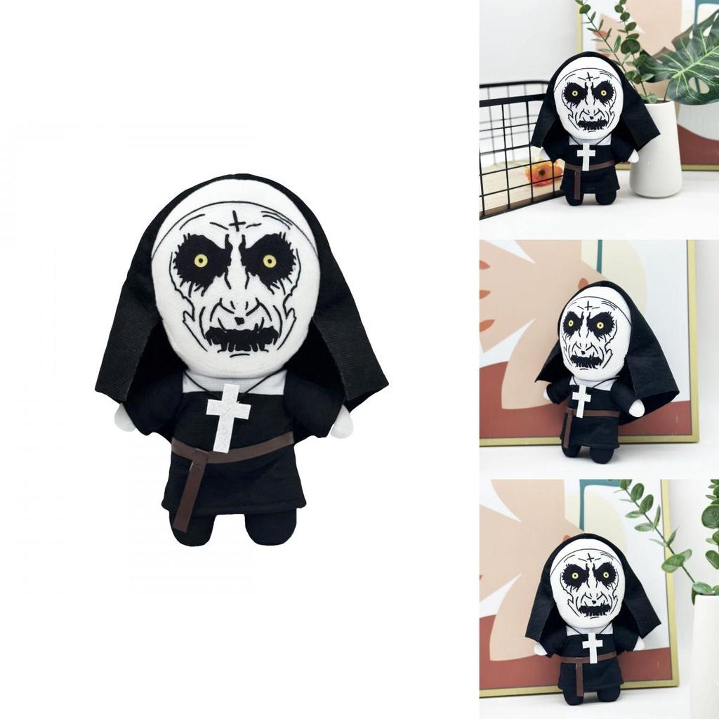 The Nun Plush Black Cartoon Character Doll Soft And Customizable New Cross-border Movie Collectible