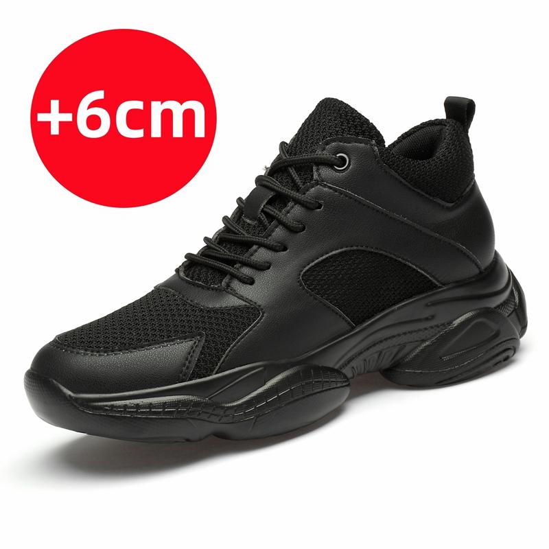 Summer Men Sneakers Elevator Shoes Insole 6/8/10cm Heels Casual Lift Height Shoes Man Comfortable Heightening Shoes for Men