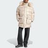 Adidas Originals Puffed Long Fur-Collared Down Jacket Women Outerwear Light-Khaki IR7116