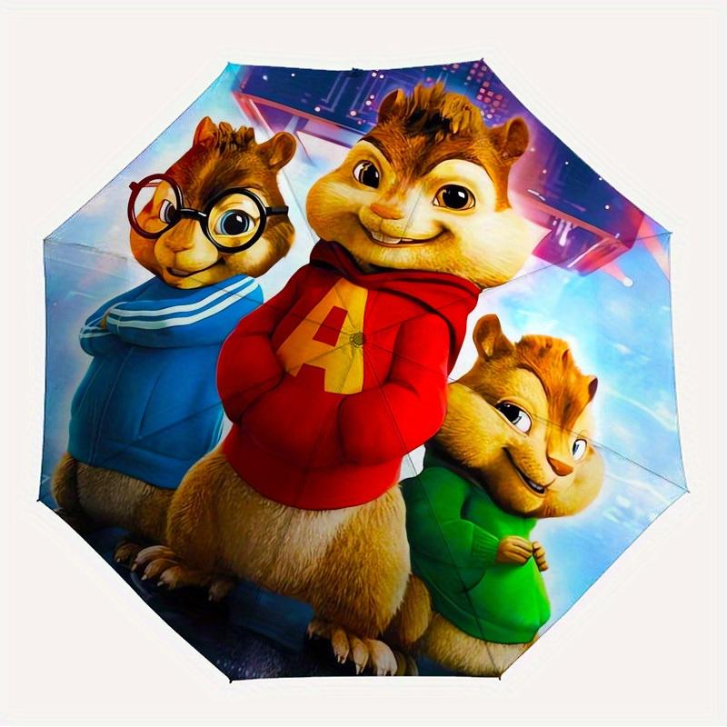

1pc Alvin Chipmunks Themed High-quality Umbrella,Automatic Opening and Closing Umbrella,Multi-functional Umbrella G0811350