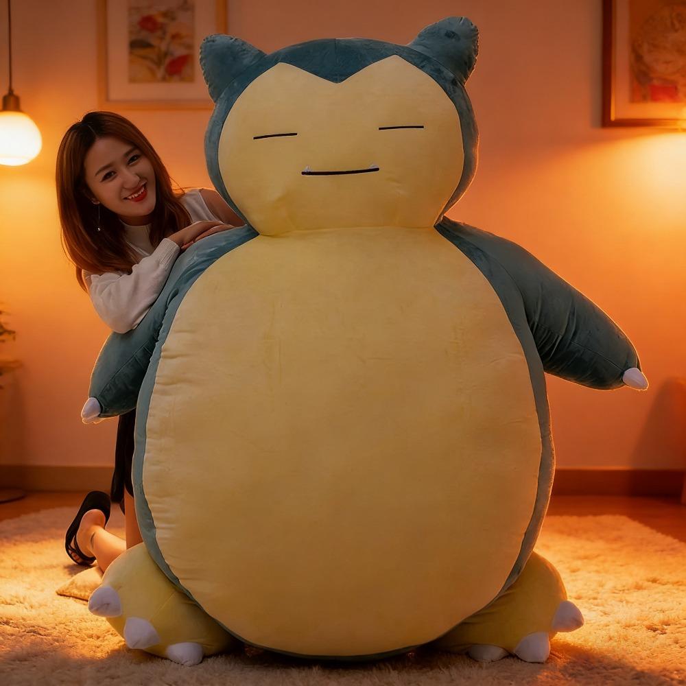 100/130/150/200cm Kawaii Giant Snorlax Plush  Plush Toys Soft Snorlax Leather Shell Plushie Dolls NO Filling Pillow Gifts