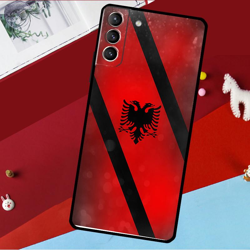Albania Albanians Flag Funda For Samsung Galaxy S26 Ultra S24 S22 S23 S25 Plus S20 S21 FE S9 S10 S25 FE Phone Case