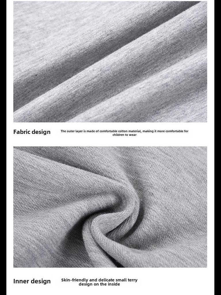 Tmavě modré školní sportovní kalhoty z čisté bavlny pro žáky prvního stupně - chlapci a dívky, volný střih, letní kalhoty.