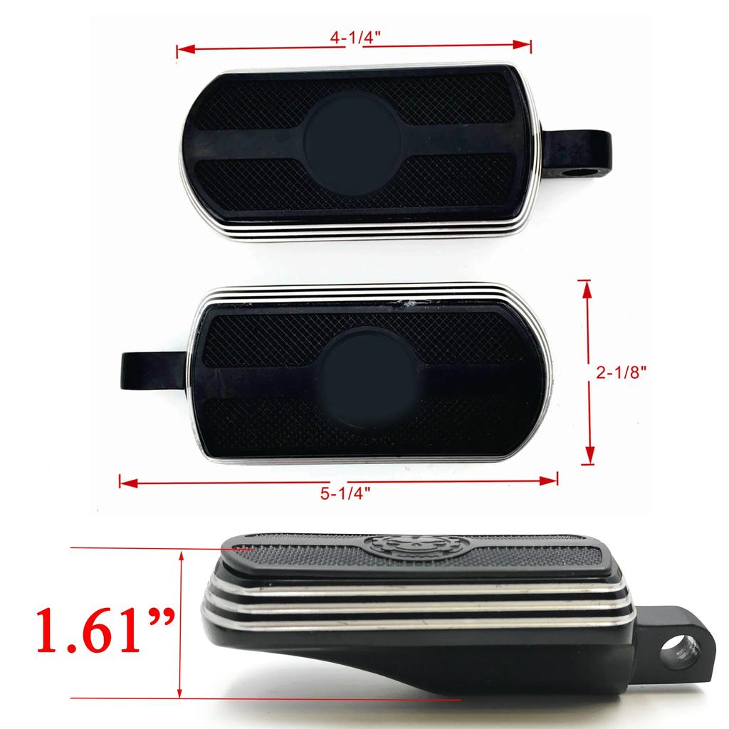Motorcycle Parts Gear Skull Great Wall FootPeg for 1984-2017 Harley-Davidson Road King Street Glide Road Glide