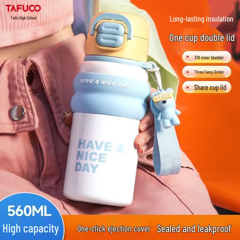 TAFUCO Women's Portable 316 Stainless Steel Insulated Bottle
