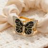 Rhinestone Butterfly Scarf Ring Elegant Scarf Clip Ring X-shape Scarf Holder Ring for Women Silk Scarves Neckerchief Shawls Fashion Accessories