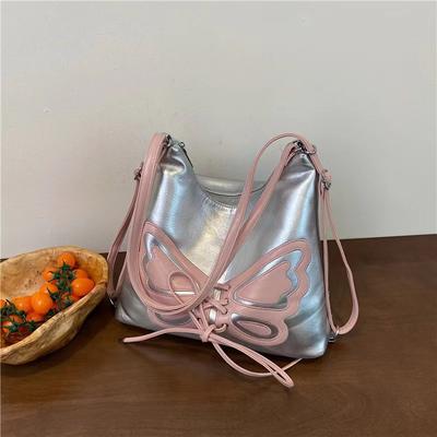 Butterfly Style Niche Design Personalized Shoulder Large-Capacity Bag Women'S High-End Commuter Bag