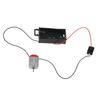Black White 130 Motor Kit With 2Xaa Battery Storage Case And Switch 16500 Rpm Mini Diy Electronic Motor Circuit Models Kit