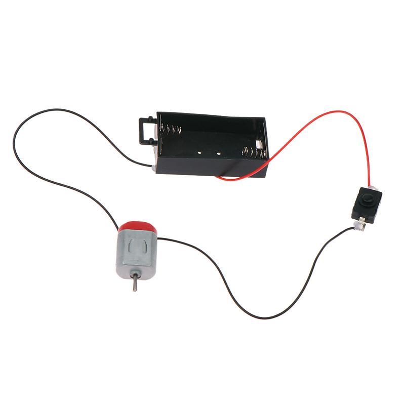 

Чорний Білий Набір Двигуна 130 З Футляром Для Зберігання Батарей 2XAA І Перемикачем 16500 Об/хв Міні DIY Електронний Набір Моделей Електричної Схеми Двигуна