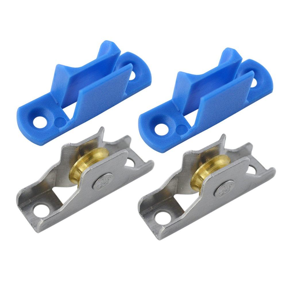 2pcs Professional Aluminum Alloy Screen Roller Kit 11mm Durable Screen Door Pulleys Replacement Parts Mute Wheel Window Screen