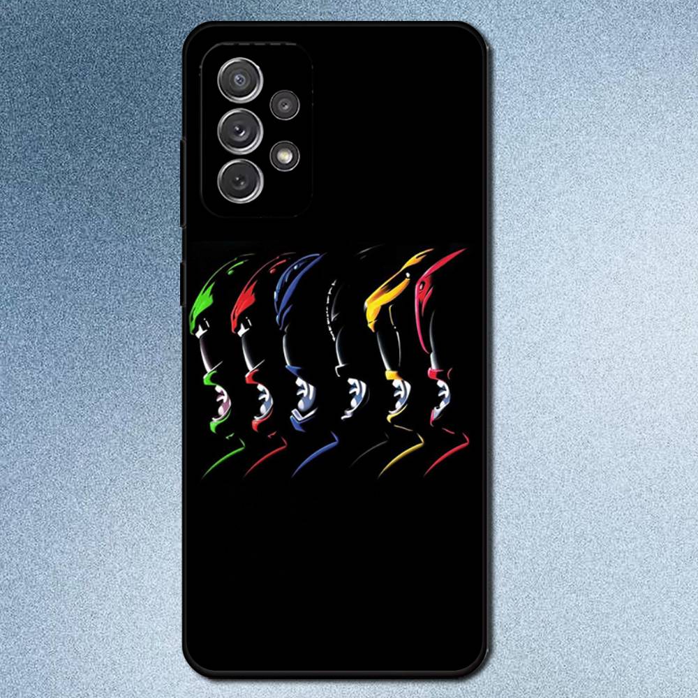 P-PowerS-COOL R-RangerS Phone Case For Samsung S25,S24,S21,S22,S23,S30,Ultra,S20,Plus,Fe,Lite,Note,10,9,5G Black Cover Samsung S225G
