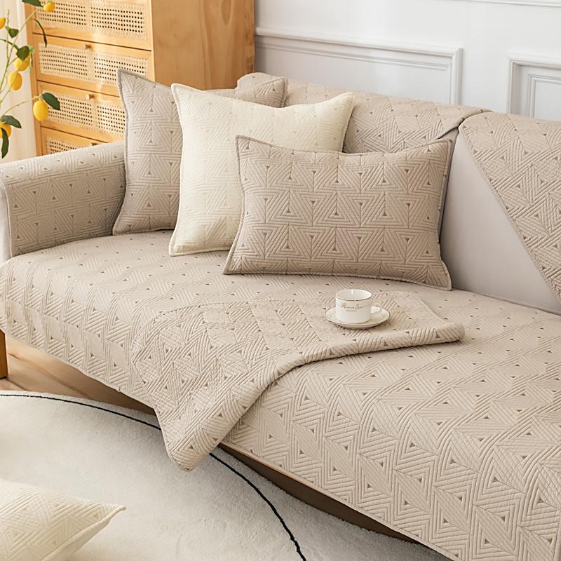 All-season Universal Anti-skid Sofa Cushion Nordic Simple Seat Cushion Modern Solid Color Summer Leather Sofa Cover Cover