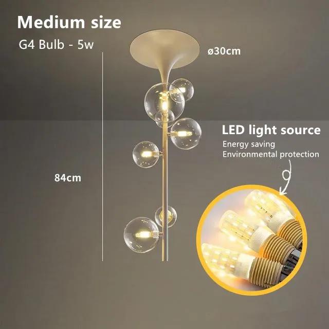 Severské luxusní restaurace lustry Skleněná bublina Roh Stropní závěsné svítidlo Designové restaurace Domácí dekorace Stropní závěsné svítidlo