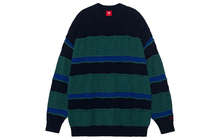Li Ning Sweaters Unisex Green Crew Neck Moderate Other AMBR060-4 M