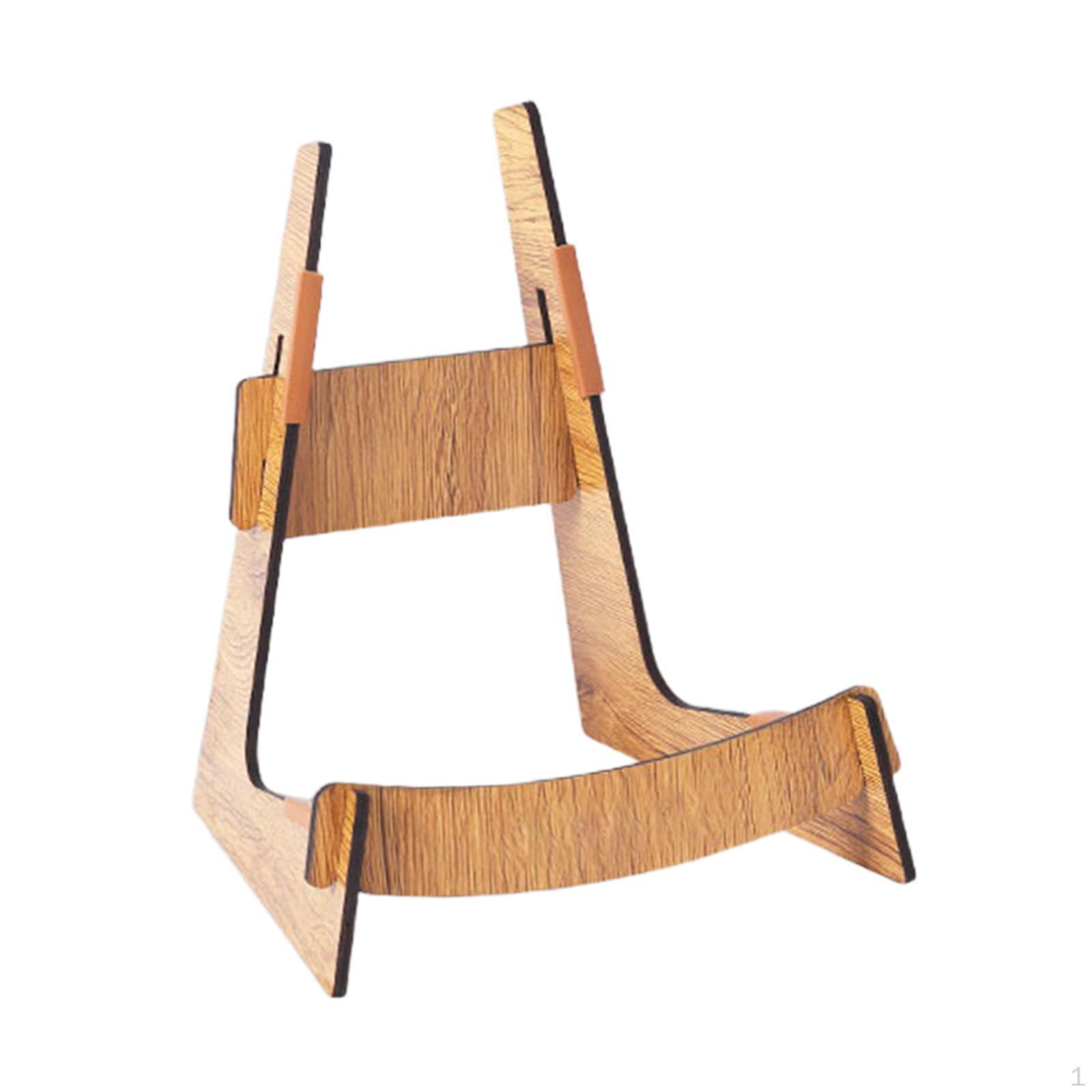 

Guitar Stand Holder Acoustic Bass Violin Ukulele Wooden Instrument Detachable Display Rack Natural Wood