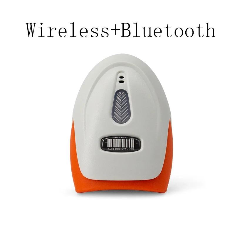 Support Mobile Phone iPad Bluetooth 2D Barcode Reader And S8 QR PDF417 2.4G Wireless Wired Handheld Barcode Scanner USB
